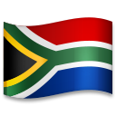 Hvordan Flag: Sydafrika emoji ser ud på Lg.