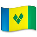 Bagaimana Flag: St. Vincent & Grenadines emoji terlihat di Lg.