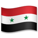 How Flag: Syria emoji looks on Lg.