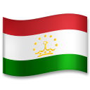 Bagaimana Flag: Tajikistan emoji terlihat di Lg.