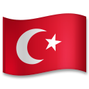 Bagaimana Flag: Turkey emoji terlihat di Lg.