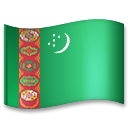 Hvordan Flag: Turkmenistan emoji ser ud på Lg.