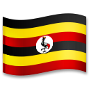 Bagaimana Flag: Uganda emoji terlihat di Lg.