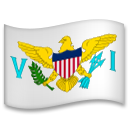 Hoe Vlag: Amerikaanse Maagdeneilanden emoji eruit ziet op Lg.