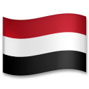 Hvordan Flag: Yemen emoji ser ud på Lg.