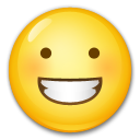 Hoe Grijnzend gezicht emoji eruit ziet op Lg.