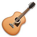 Bagaimana Guitar emoji terlihat di Lg.