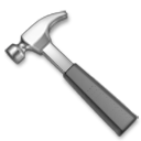 How Hammer emoji looks on Lg.