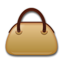 Bagaimana Handbag emoji terlihat di Lg.