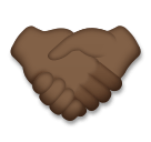 How Handshake: Dark Skin Tone emoji looks on Lg.