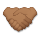 How Handshake: Medium-Dark Skin Tone emoji looks on Lg.