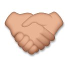 How Handshake: Medium Skin Tone emoji looks on Lg.