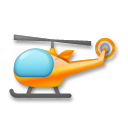 Bagaimana emoji Helikopter kelihatan di Lg.