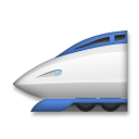 Bagaimana High-Speed Train emoji terlihat di Lg.