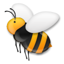 How Honeybee emoji looks on Lg.