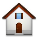 How House emoji looks on Lg.