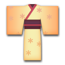 Bagaimana Kimono emoji terlihat di Lg.