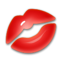 How Kiss Mark emoji looks on Lg.