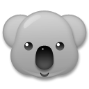 Bagaimana Koala emoji terlihat di Lg.