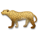 Hvordan Leopard emoji ser ud på Lg.