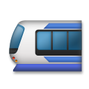 How Light Rail emoji looks on Lg.