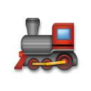 Bagaimana Locomotive emoji terlihat di Lg.