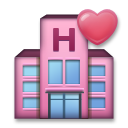 Hoe Love-hotel emoji eruit ziet op Lg.