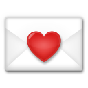 Como o emoji do Carta de amor é exibido no Lg.