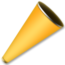 How Megaphone emoji looks on Lg.