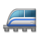 Hvordan Monorail emoji ser ut på Lg.