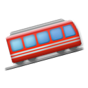 Bagaimana Mountain Railway emoji terlihat di Lg.