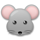 How Mouse Face emoji looks on Lg.