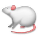 Bagaimana Tikus putih emoji terlihat di Lg.