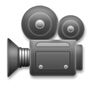 Hoe Filmcamera emoji eruit ziet op Lg.