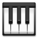 Bagaimana Musical Keyboard emoji terlihat di Lg.