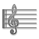 How Musical Score emoji looks on Lg.