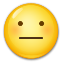 How Neutral Face emoji looks on Lg.