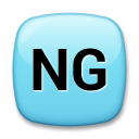 How NG Button emoji looks on Lg.