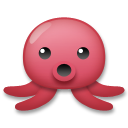 Bagaimana Octopus emoji terlihat di Lg.