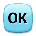 How OK Button emoji looks on Lg.