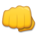 Bagaimana Oncoming Fist emoji terlihat di Lg.