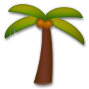 How Palm Tree emoji looks on Lg.