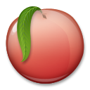 Bagaimana Peach emoji terlihat di Lg.