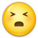 Jak wygląda emoji Uparta twarz w Lg.