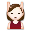 A quoi ressemblent les emoji Personne qui se fait masser: peau claire sur Lg.