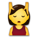 A quoi ressemblent les emoji Personne qui se fait masser sur Lg.