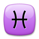 How Pisces emoji looks on Lg.