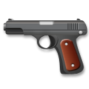 Como o emoji do Pistola é exibido no Lg.