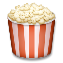 Bagaimana Popcorn emoji terlihat di Lg.