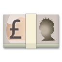 How Pound Banknote emoji looks on Lg.